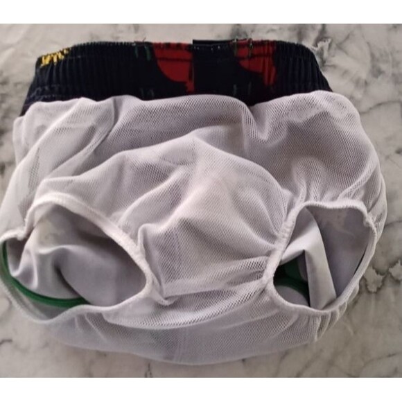 Wonder Nation Boy Infant Baby 3-6M Swim Trunk/Swimsuit Colorful Dinosaurs Pocket - Picture 5 of 6